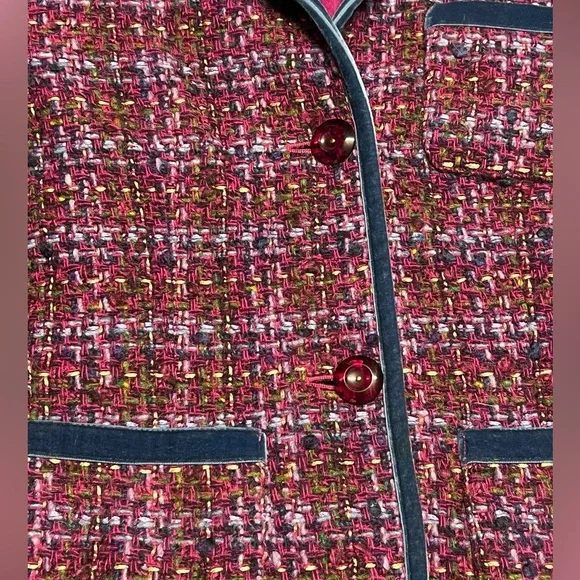 Jones New York Country - Women’s Colorful Tweed Blazer Sz. PS - Picture 4 of 7